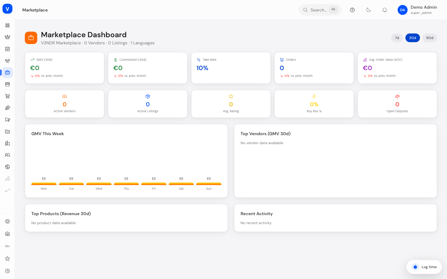 Bildschirmfoto der Seite Marktplatz-Übersicht: Marketplace vs. Marketplace-as-a-Service